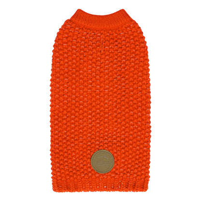KYEESE Dog Sweater – with Leash Hole & Reflective Yarn, Thick Warm Pullover