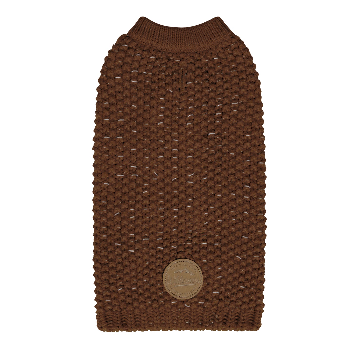 KYEESE Dog Sweater – with Leash Hole & Reflective Yarn, Thick Warm Pullover