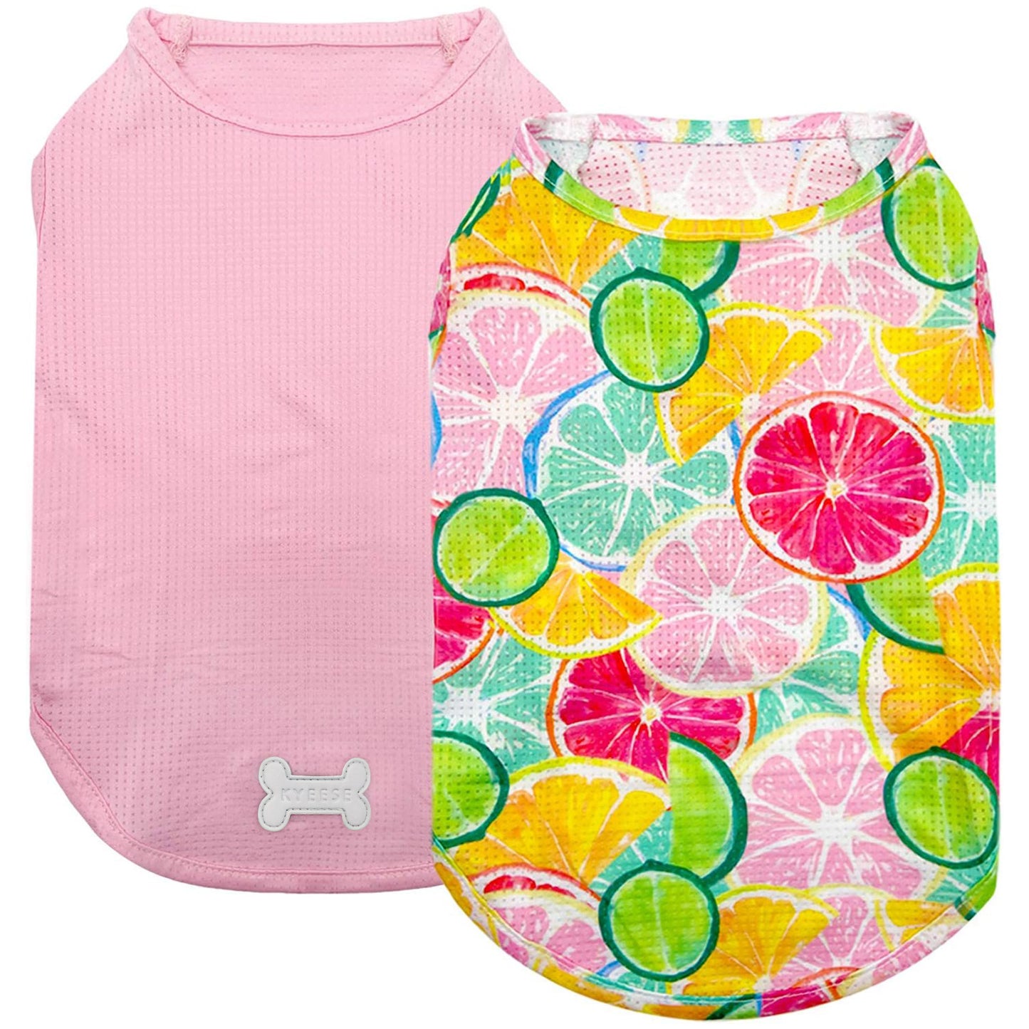 KYEESE 2 Pack Dog Shirts-Quick Dry Tank Top with Reflective Label