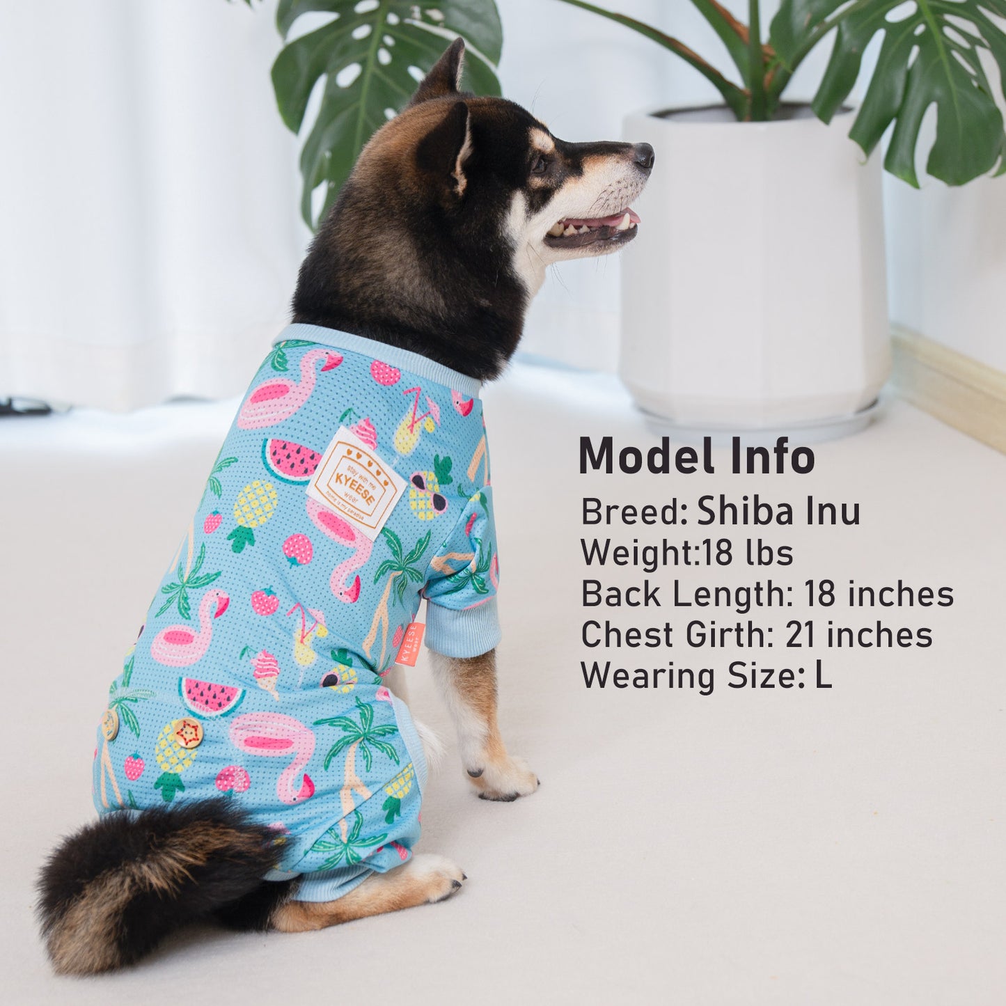 KYEESE Mesh Dog Pajamas-Fast-Drying Breathable Pet Onesie