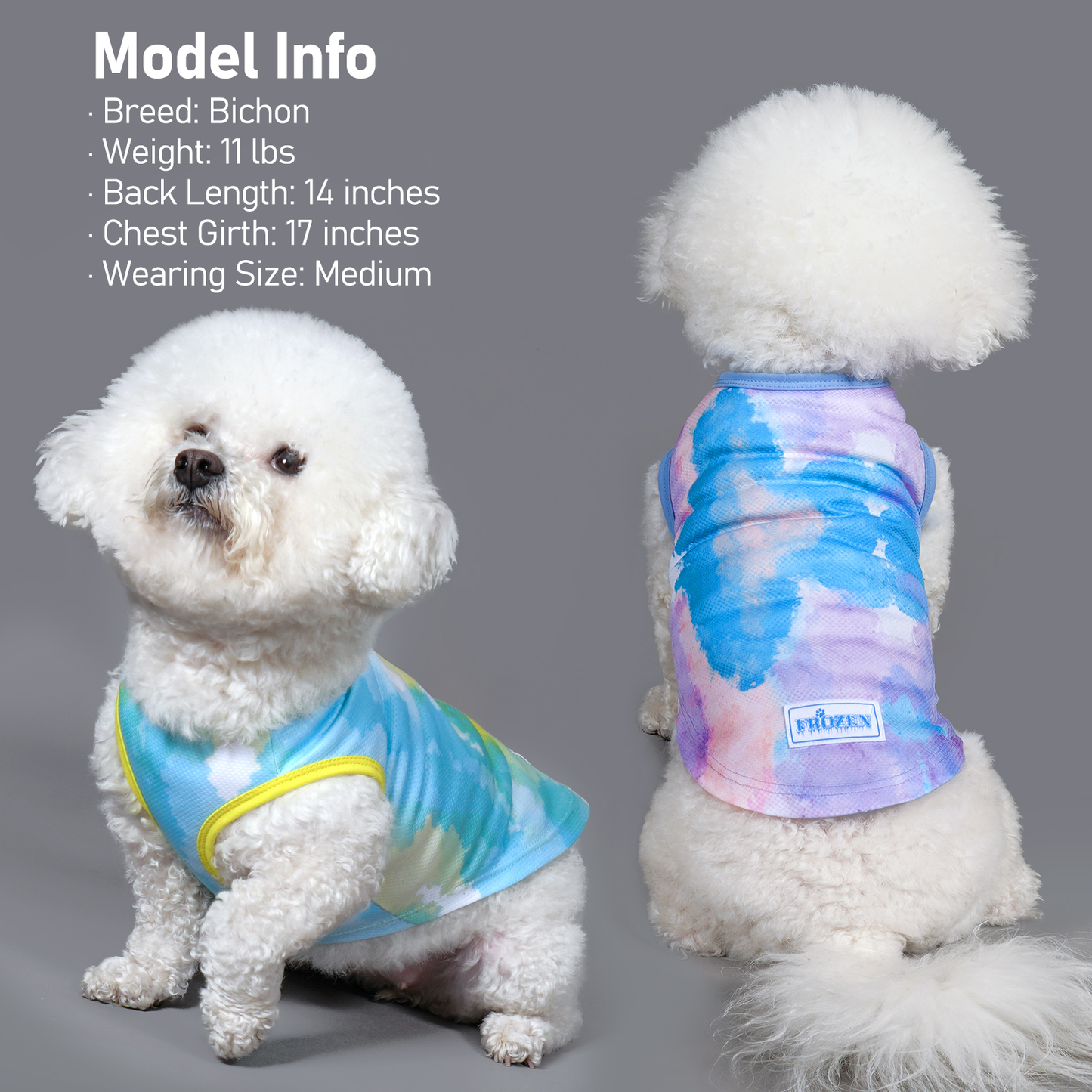 KYEESE 2 Pack Dog Cooling Shirts-Breathable  Instant Cooling Dog Vest