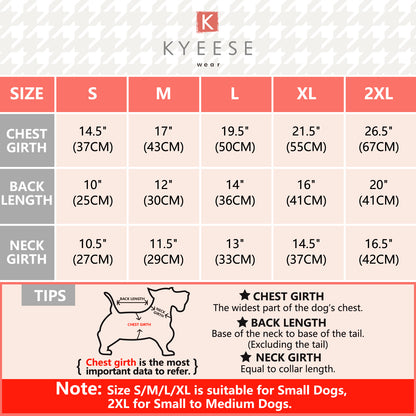 KYEESE 2Pack / 3Pack Dog Sweaters – Soft Stretchy Fleece Pullover Pet Clothes for Cold Weather