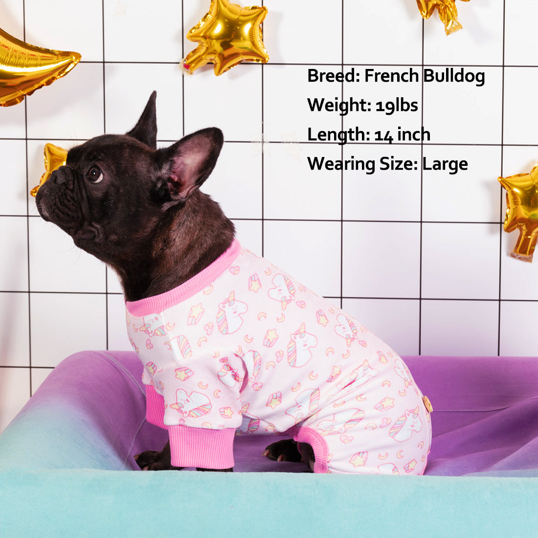 Pink Unicorn Velvet Dog Pajamas