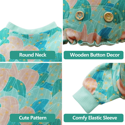 KYEESE Adorable Print Dog Pajamas – Cozy, Sensitive-Skin Friendly Sleepwear