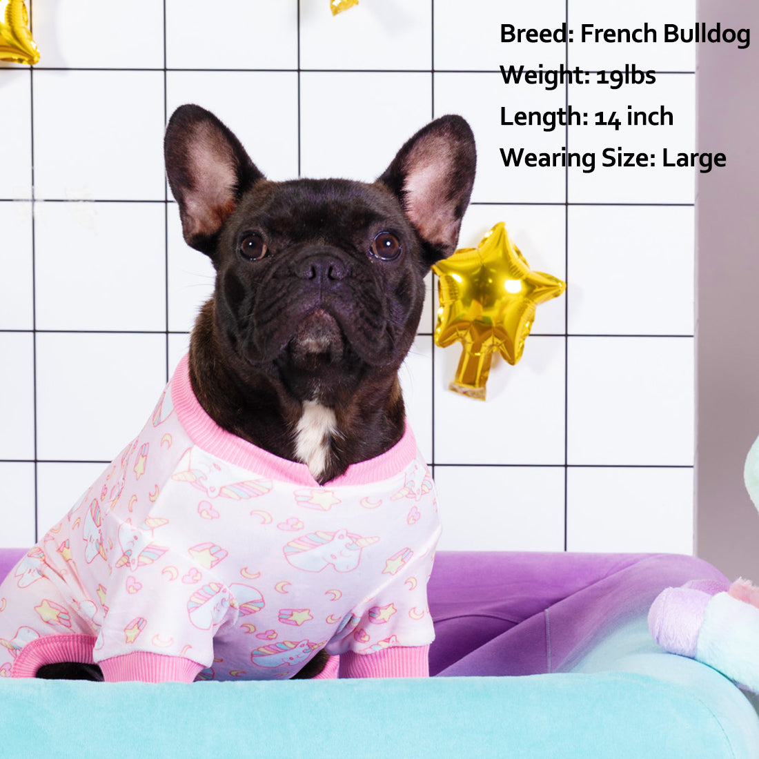 Pink Unicorn Velvet Dog Pajamas