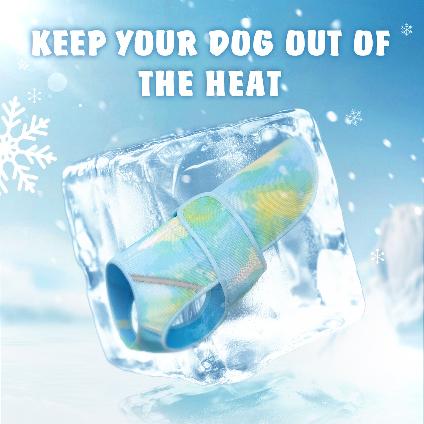 KYEESE Dog Cooling Vest-3D Breathable Mesh Pet Cooling Jacket