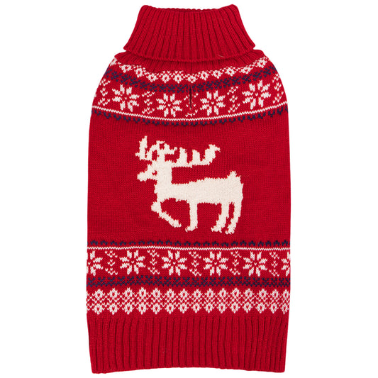 CHRISTMAS DOG SWEATER-REINDEER