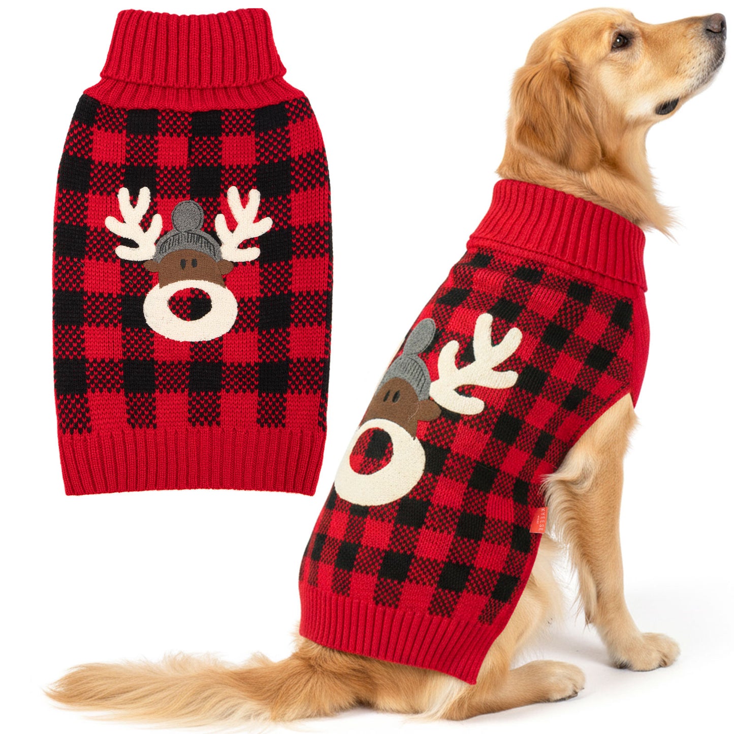 CHRISTMAS DOG SWEATER-REINDEER