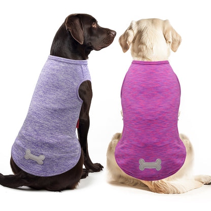KYEESE 2 Pack Dog Shirts- Sun Protection Quick Dry Reflective Label Sleeveless Dog Vest