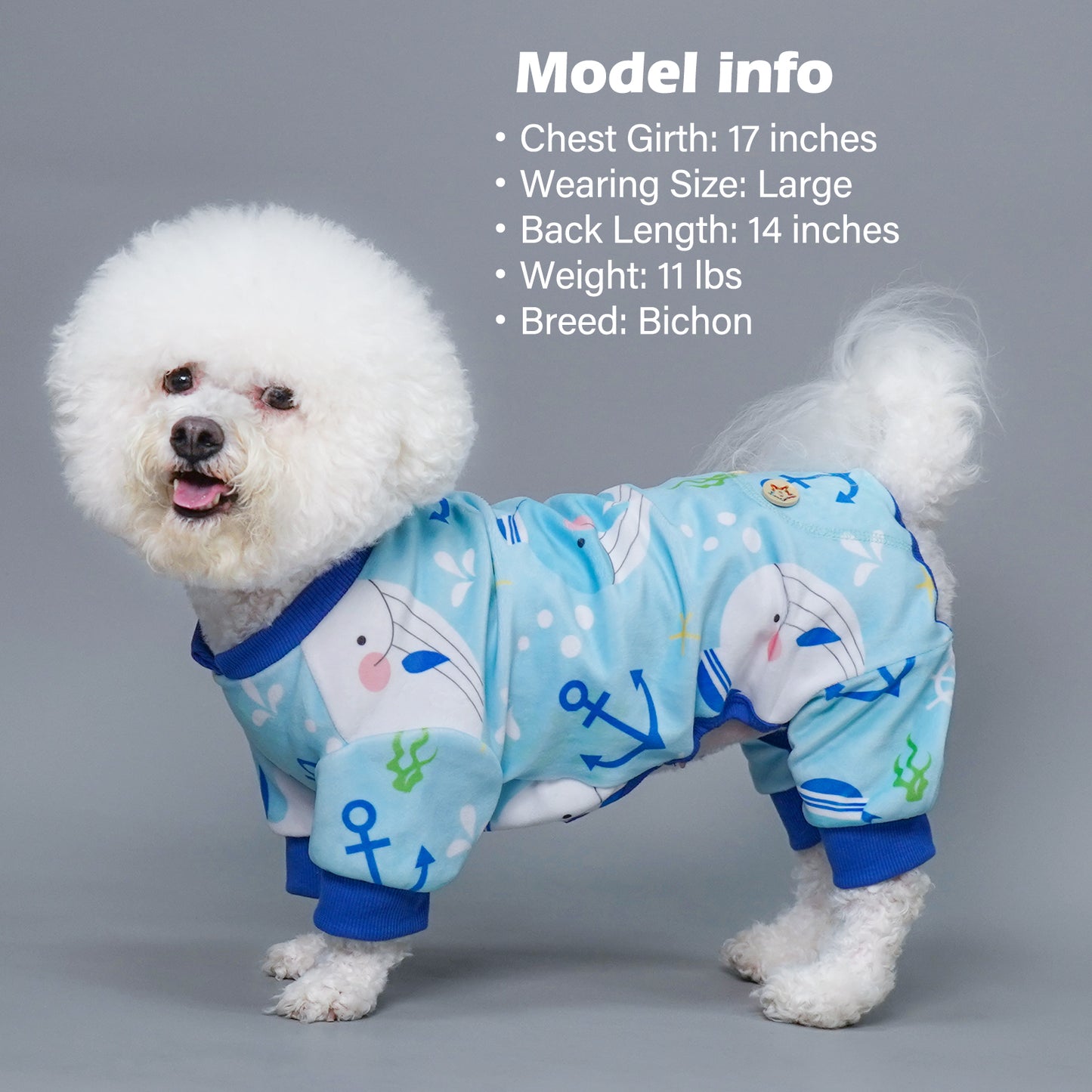 KYEESE Adorable Print Dog Pajamas – Cozy, Sensitive-Skin Friendly Sleepwear