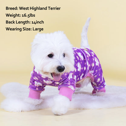 Purple Unicorn Velvet Dog Pajamas