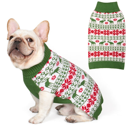 CHRISTMAS DOG SWEATER-GREEN