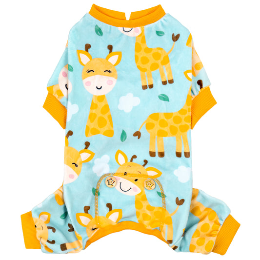KYEESE Velvet Dog Pajamas-Stretchy Comfy Print Doggie Jammies