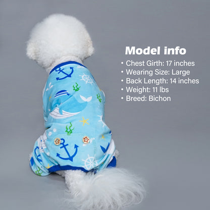 KYEESE Adorable Print Dog Pajamas – Cozy, Sensitive-Skin Friendly Sleepwear