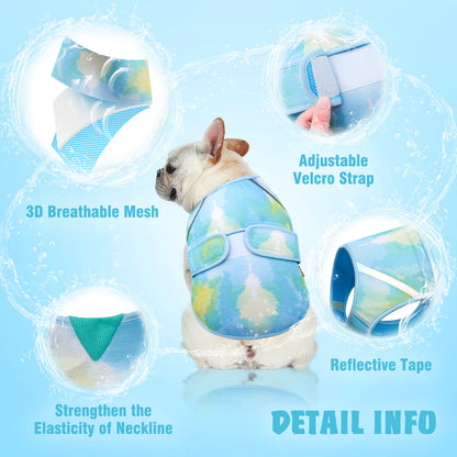 KYEESE Dog Cooling Vest-3D Breathable Mesh Pet Cooling Jacket