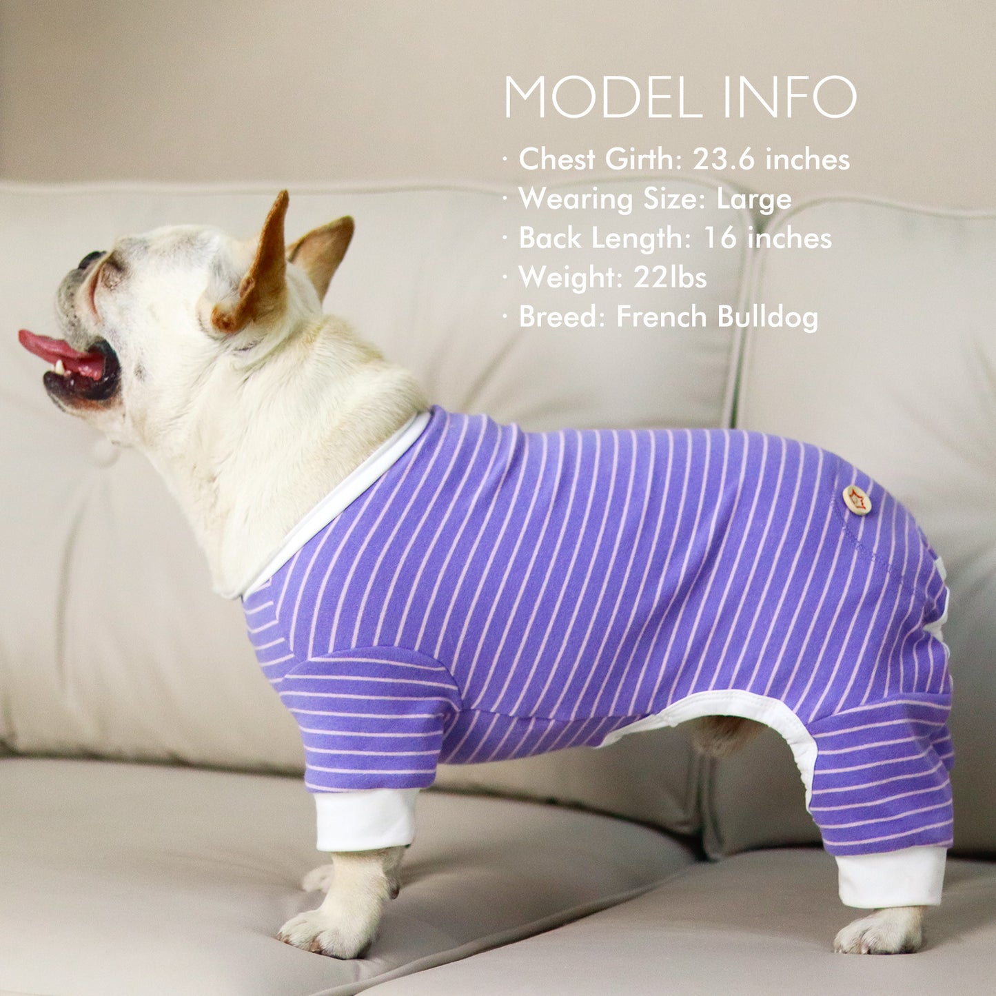 KYEESE Striped Dog Pajamas – Cozy Sleepwear for Dogs & Cats