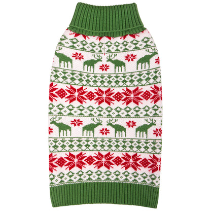 CHRISTMAS DOG SWEATER-GREEN