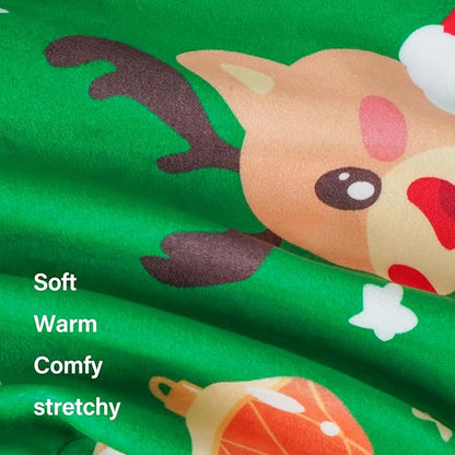 KYEESE Christmas Dog Pajamas-Soft Velvet Christmas Outfit