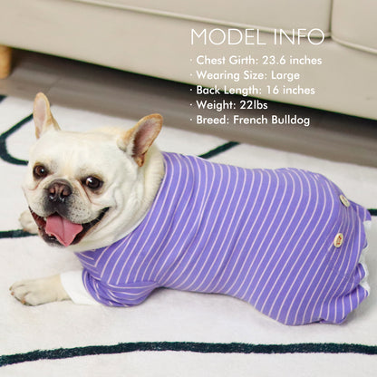 KYEESE Striped Dog Pajamas – Cozy Sleepwear for Dogs & Cats