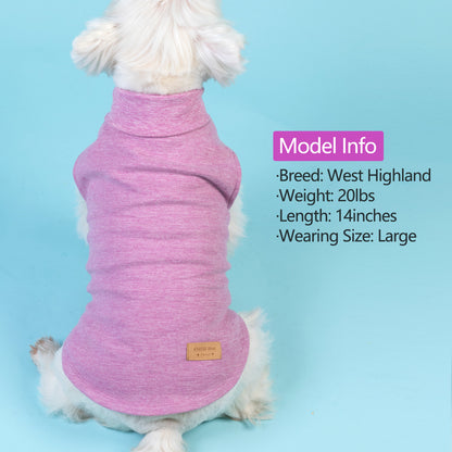 KYEESE 2Pack Velvet Fleece Dog Sweaters – Warm, Stretchy Turtleneck Pullovers