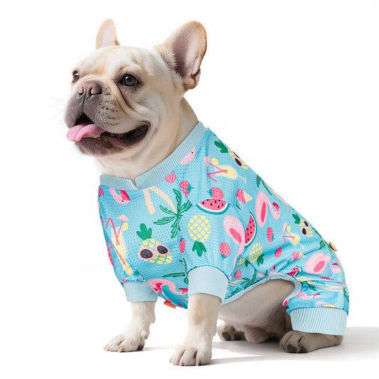 KYEESE Mesh Dog Pajamas-Fast-Drying Breathable Pet Onesie