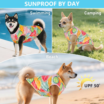 KYEESE 2 Pack Dog Shirts-Quick Dry Tank Top with Reflective Label