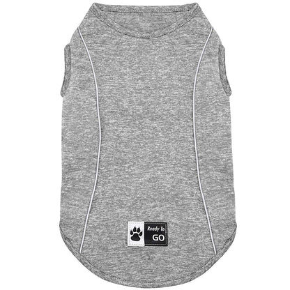 KYEESE Dog Shirt/2pack Dog Shirt-Sports Athletic Breathable Dog T-Shirt with Reflective Strip Tank Top