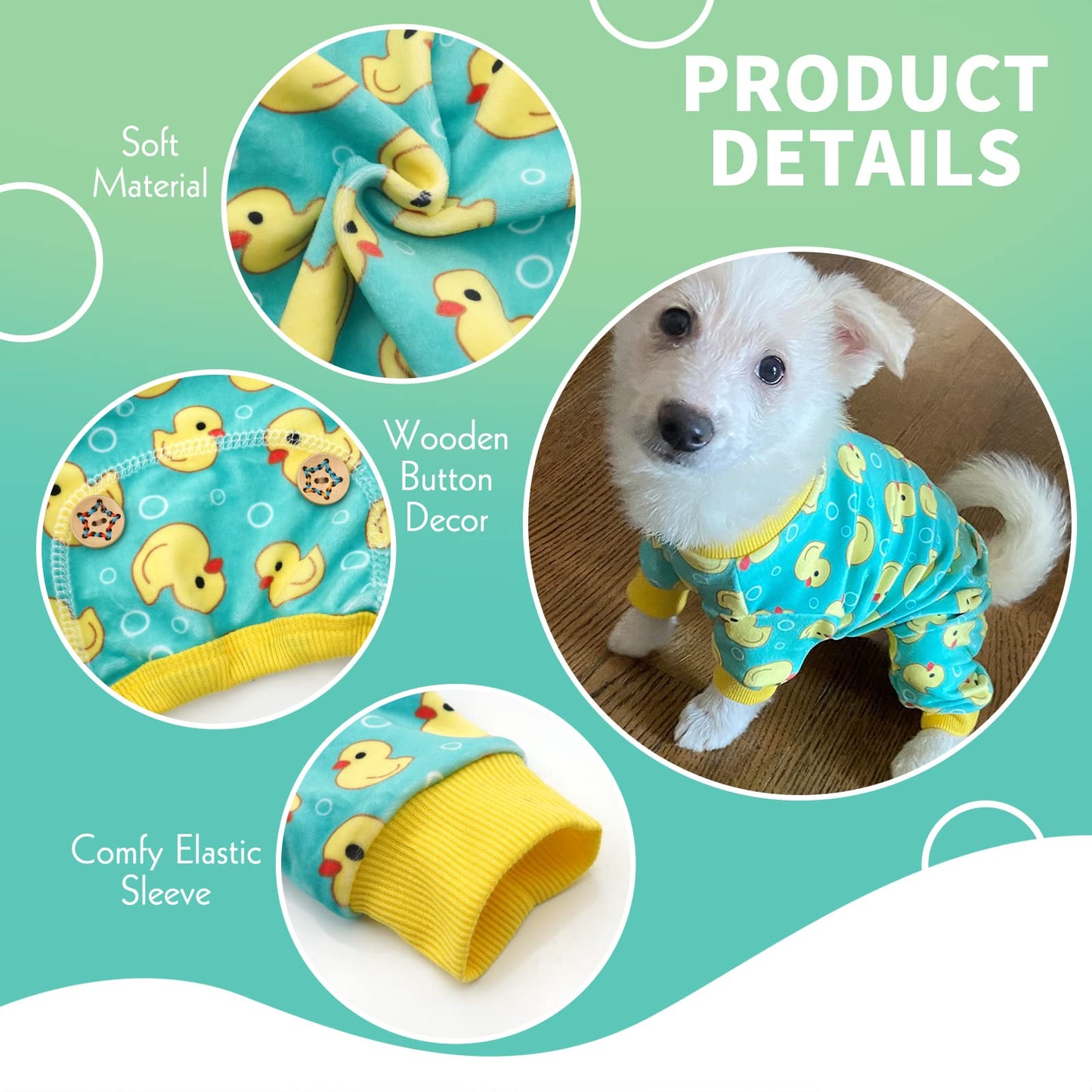 KYEESE Adorable Print Dog Pajamas – Cozy, Sensitive-Skin Friendly Sleepwear