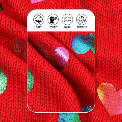 Valentine Heart Red Dog Sweater
