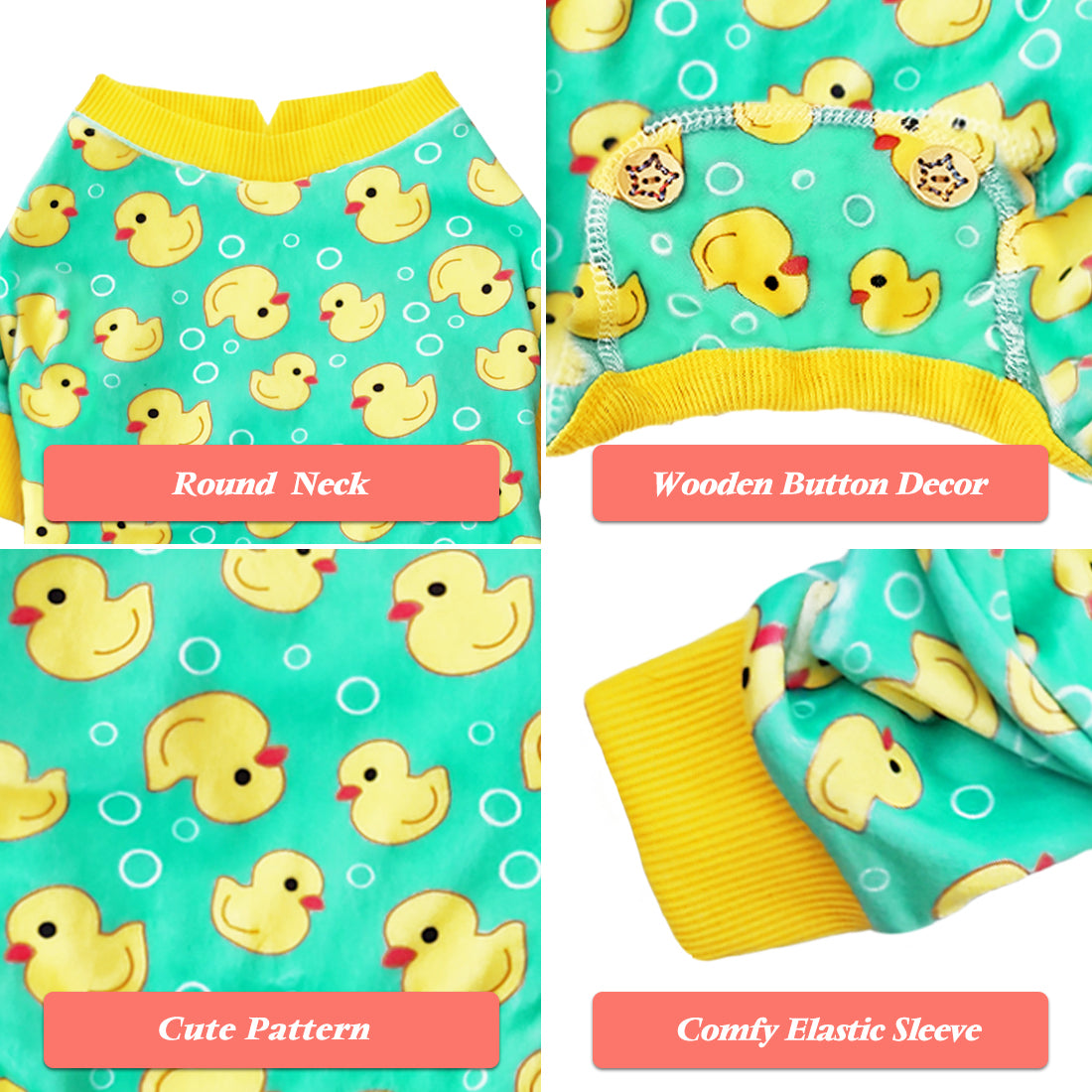 KYEESE Adorable Print Dog Pajamas – Cozy, Sensitive-Skin Friendly Sleepwear