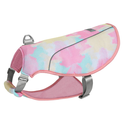 KYEESE Dog Cooling Vest-Adjustable Straps Dog Cooling Shirt with D Ring UV Protection Reflective Stripe