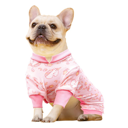Pink Unicorn Velvet Dog Pajamas