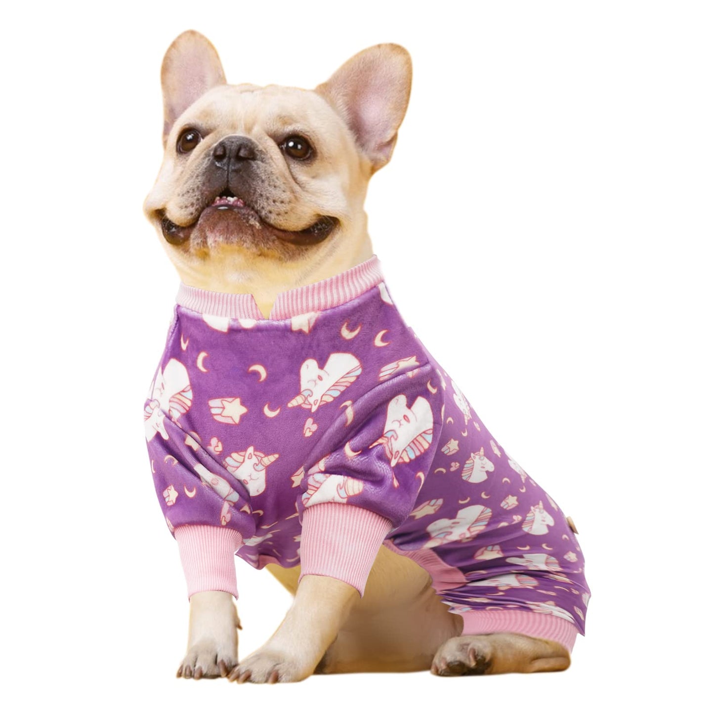 Purple Unicorn Velvet Dog Pajamas