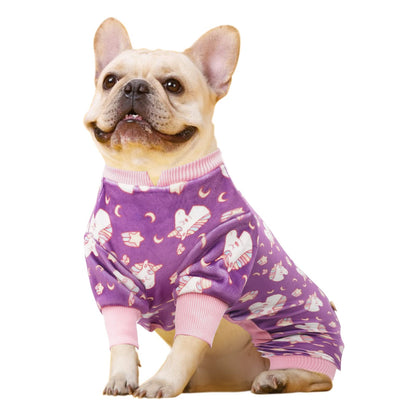 Purple Unicorn Velvet Dog Pajamas