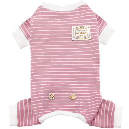 KYEESE Striped Dog Pajamas – Cozy Sleepwear for Dogs & Cats