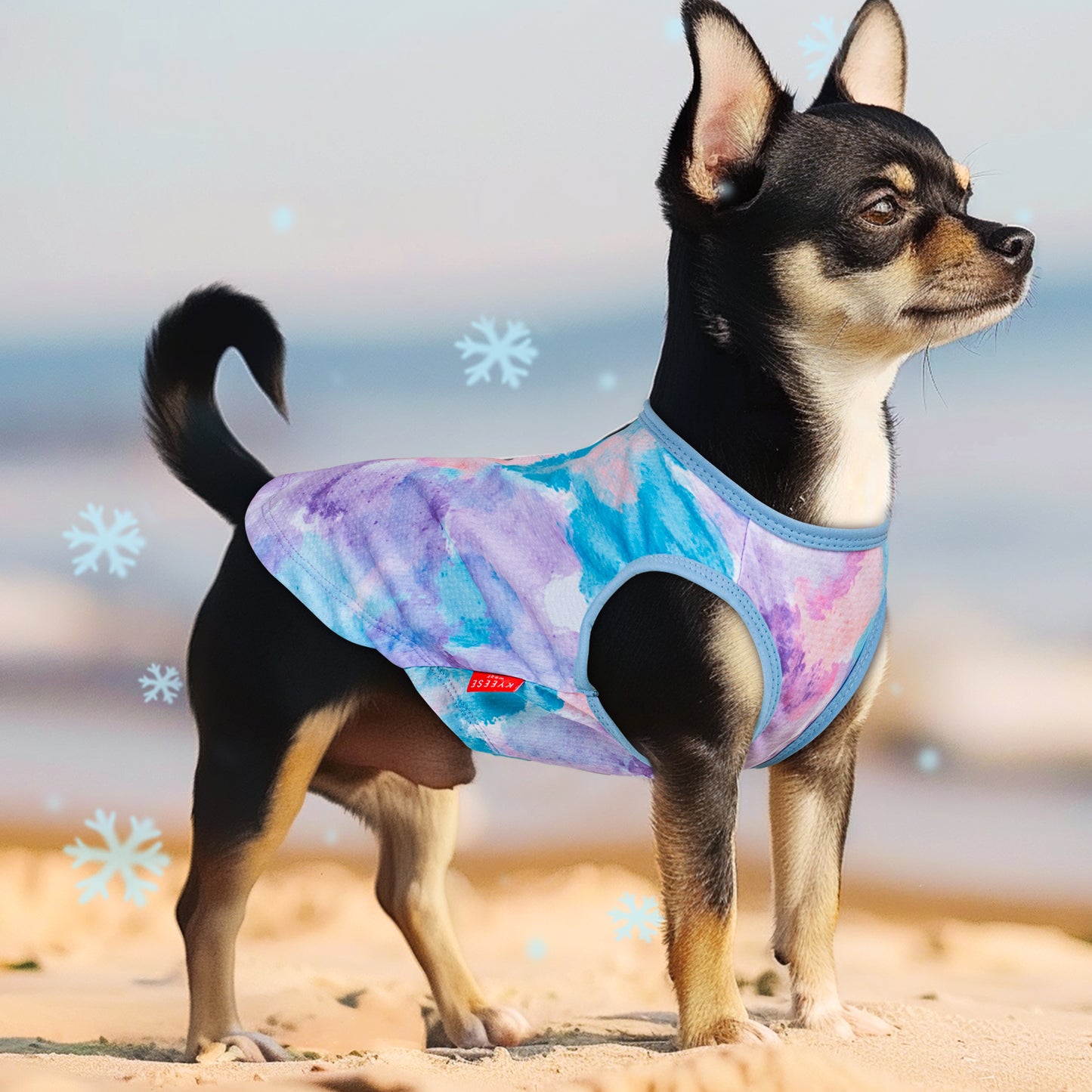 KYEESE 2 Pack Dog Cooling Shirts-Breathable  Instant Cooling Dog Vest