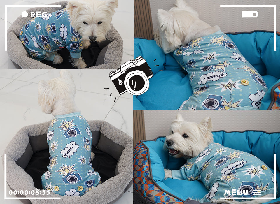 KYEESE Adorable Print Dog Pajamas – Cozy, Sensitive-Skin Friendly Sleepwear