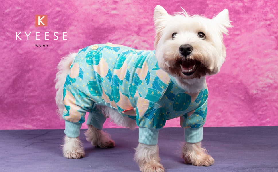 KYEESE Adorable Print Dog Pajamas – Cozy, Sensitive-Skin Friendly Sleepwear