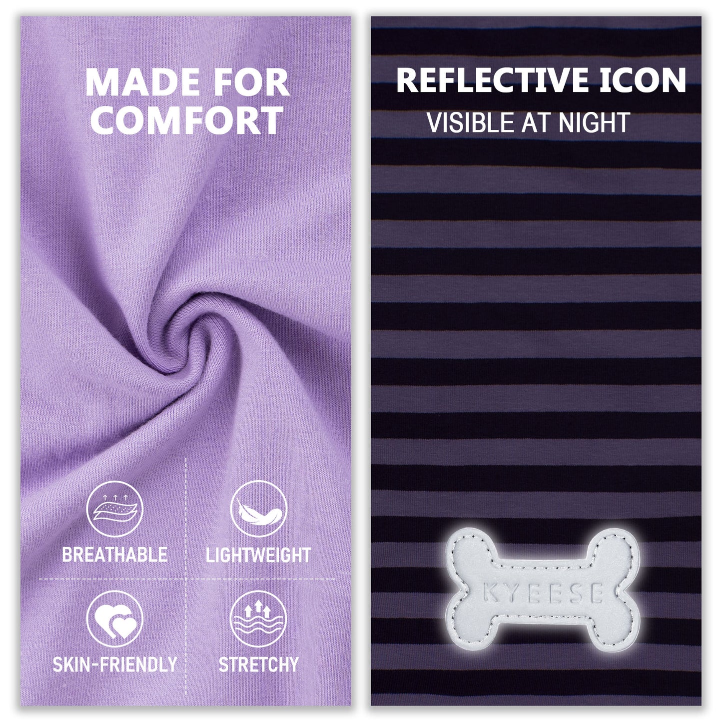 2PACK STRIPED DOG SHIRT