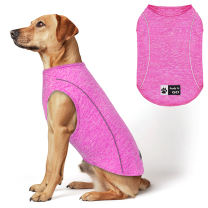 KYEESE Dog Shirt/2pack Dog Shirt-Sports Athletic Breathable Dog T-Shirt with Reflective Strip Tank Top