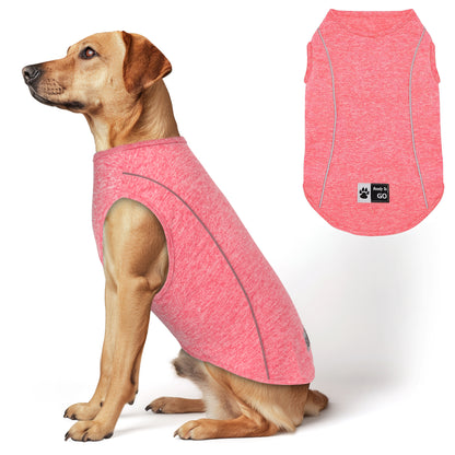 KYEESE Dog Shirt/2pack Dog Shirt-Sports Athletic Breathable Dog T-Shirt with Reflective Strip Tank Top