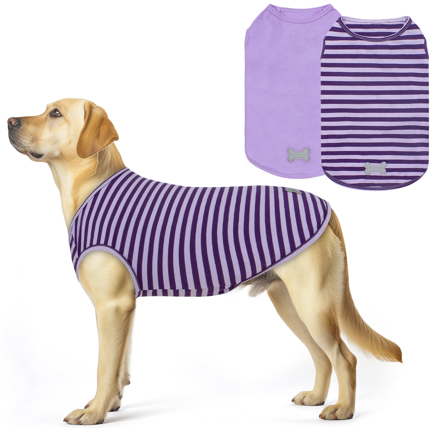 2PACK STRIPED DOG SHIRT