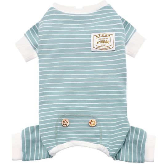 KYEESE Striped Dog Pajamas – Cozy Sleepwear for Dogs & Cats