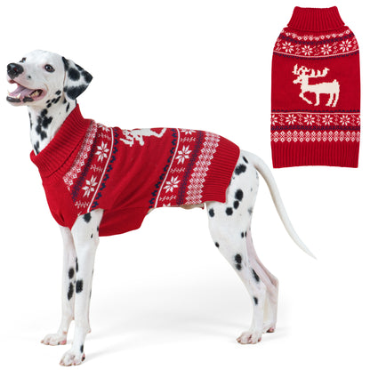 CHRISTMAS DOG SWEATER-REINDEER