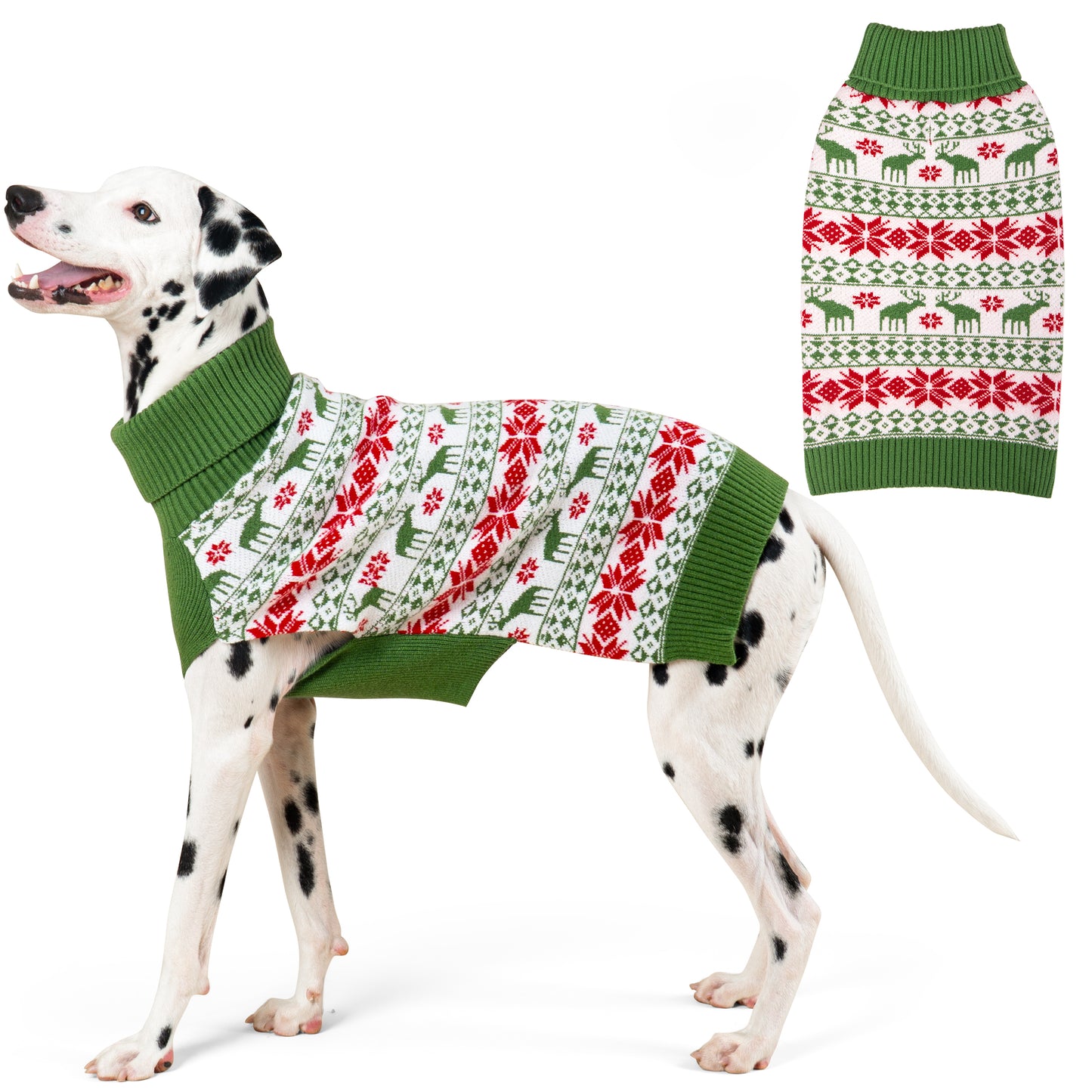 CHRISTMAS DOG SWEATER-GREEN