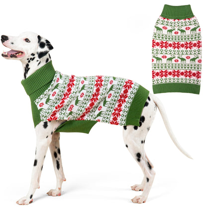 CHRISTMAS DOG SWEATER-GREEN