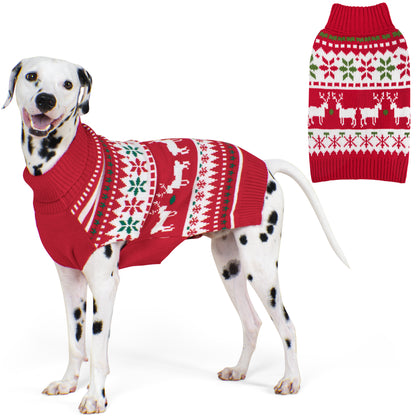 CHRISTMAS DOG SWEATER-RED