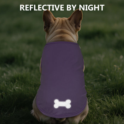 KYEESE 2 Pack Dog Shirts-Quick Dry Tank Top with Reflective Label