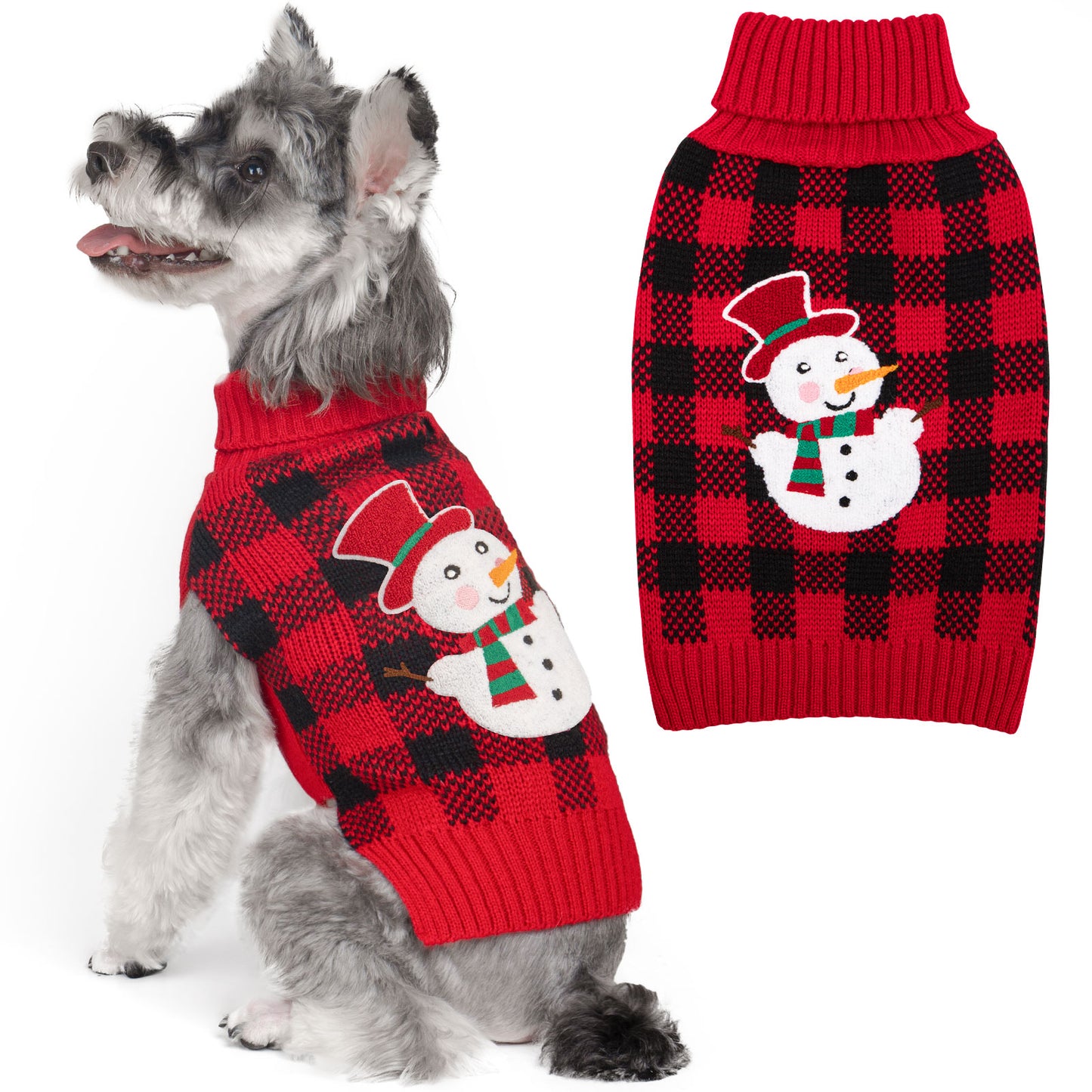 CHRISTMAS DOG SWEATER-SNOWMAN