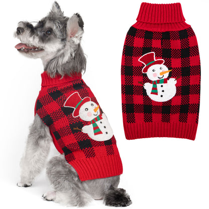 CHRISTMAS DOG SWEATER-SNOWMAN